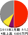 三栄電気 損益計算書 2013年2月期
