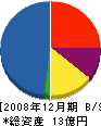 日本フローダ 貸借対照表 2008年12月期