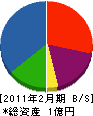 佐山 貸借対照表 2011年2月期