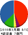 松島電機製作所 貸借対照表 2010年3月期