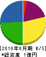 代田工業 貸借対照表 2010年8月期