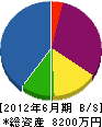 武田興業 貸借対照表 2012年6月期