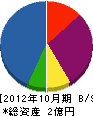 日電機工 貸借対照表 2012年10月期
