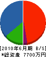 土田建材 貸借対照表 2010年6月期