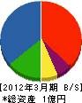 宮島工業所 貸借対照表 2012年3月期