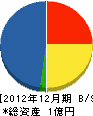 菊谷組 貸借対照表 2012年12月期