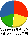 松井組 貸借対照表 2011年12月期