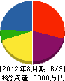 田替藤商店 貸借対照表 2012年8月期
