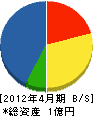石川金属工業 貸借対照表 2012年4月期