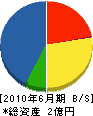 芦沢組土木 貸借対照表 2010年6月期