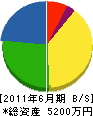 小山商会 貸借対照表 2011年6月期