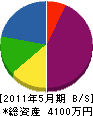 三栄工務店 貸借対照表 2011年5月期