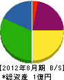 中島電機 貸借対照表 2012年8月期