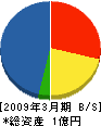 グリーン京阪 貸借対照表 2009年3月期