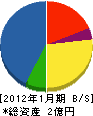古川組 貸借対照表 2012年1月期