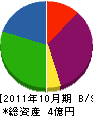 建匠 貸借対照表 2011年10月期