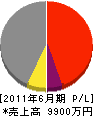 石川土木 損益計算書 2011年6月期