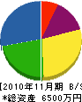 菅原電気 貸借対照表 2010年11月期
