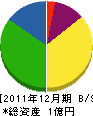 九州造園 貸借対照表 2011年12月期