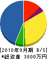 水戸アロー 貸借対照表 2010年9月期 水戸アロー 貸借対照表 2010年9月期