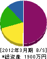 羽田塗装店 貸借対照表 2012年3月期