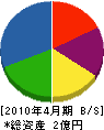 田中水道工業所 貸借対照表 2010年4月期