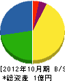 堀江産業 貸借対照表 2012年10月期