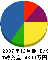 甚田組 貸借対照表 2007年12月期