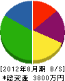 トヨタ電工 貸借対照表 2012年8月期
