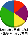 庄栄組 貸借対照表 2012年3月期