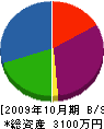佐藤土建 貸借対照表 2009年10月期