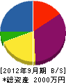 藤田電機工業所 貸借対照表 2012年9月期