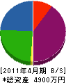 日和田林産 貸借対照表 2011年4月期