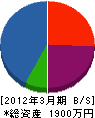 坂田工業 貸借対照表 2012年3月期