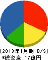 濱野建材店 貸借対照表 2013年1月期