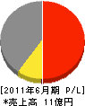 志田建設 損益計算書 2011年6月期