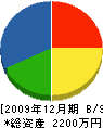 菅原造園 貸借対照表 2009年12月期