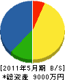 小沢建設 貸借対照表 2011年5月期