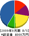 西田環境保全センター 貸借対照表 2009年8月期