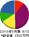 カネカミ江澤建材 貸借対照表 2010年5月期