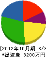 野村電工 貸借対照表 2012年10月期