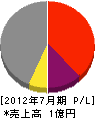 松崎興業 損益計算書 2012年7月期