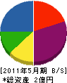 長谷川建設 貸借対照表 2011年5月期