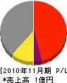 日本プラント建設 損益計算書 2010年11月期