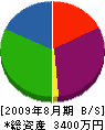 東阪産商 貸借対照表 2009年8月期