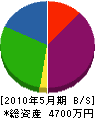 増田鉄骨製作所 貸借対照表 2010年5月期