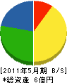 新田組 貸借対照表 2011年5月期