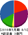 嶋源木建 貸借対照表 2010年5月期