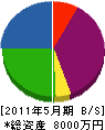 桐田設備工業 貸借対照表 2011年5月期