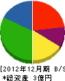 北川建具 貸借対照表 2012年12月期